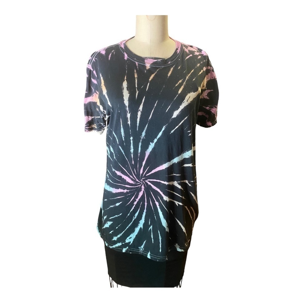 Project Social Urban Outfitters collaboration Black tie dye tee shirt size S